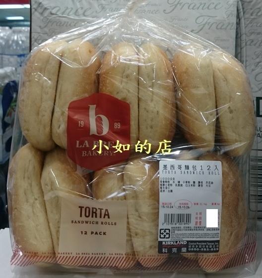 【小如的店】COSTCO好市多代購~美國進口 TORTA 墨西哥麵包(一袋10入)可夾生菜.火腿.起司配料做三明治&漢堡