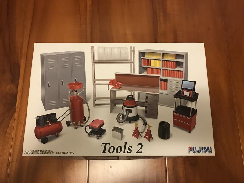 FUJIMI 1/24 汽車模型 場景 維修工具組 Tools 2