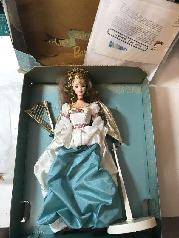 芭比娃娃 公主 豎琴 barbie 人偶