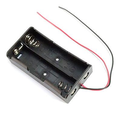 有電源線18650電池盒2顆 18650鋰電池2顆串聯輸出 適合電子實習或維修 