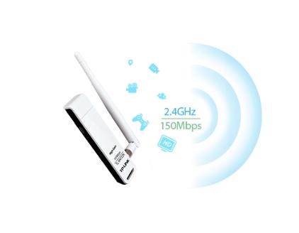 新竹【超人3C】【全新/含稅/免運】4dBi 可拆卸天線 150Mbps 高增益無線 USB網路卡 TL-WN722N 