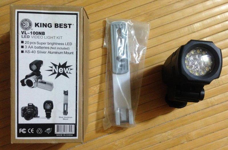 King Best VL-100NB 20 Pcs LED 攝影燈 補光燈 輔助燈 太陽燈 色溫燈