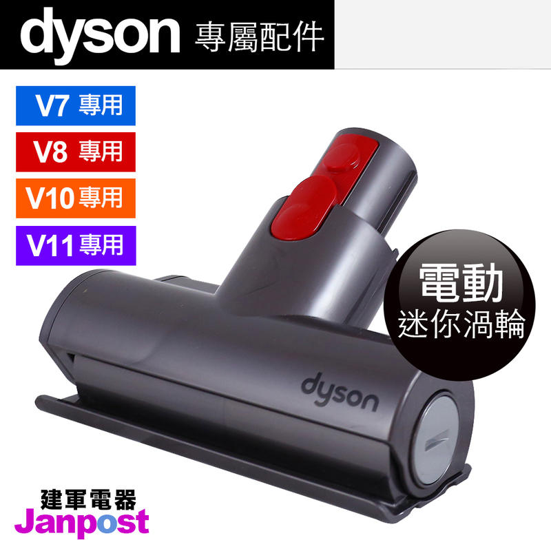 附發票 建軍電器 Dyson V12 SV18 V11 V10 V8 V7 mini 迷你電動渦輪吸頭 迷你渦輪