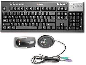 美國 Labtec 無線鍵盤 M-RBB107 Negro 無線光學滑鼠 無線鍵鼠套件 ; Media Wireless Desktop ,原價1200元
