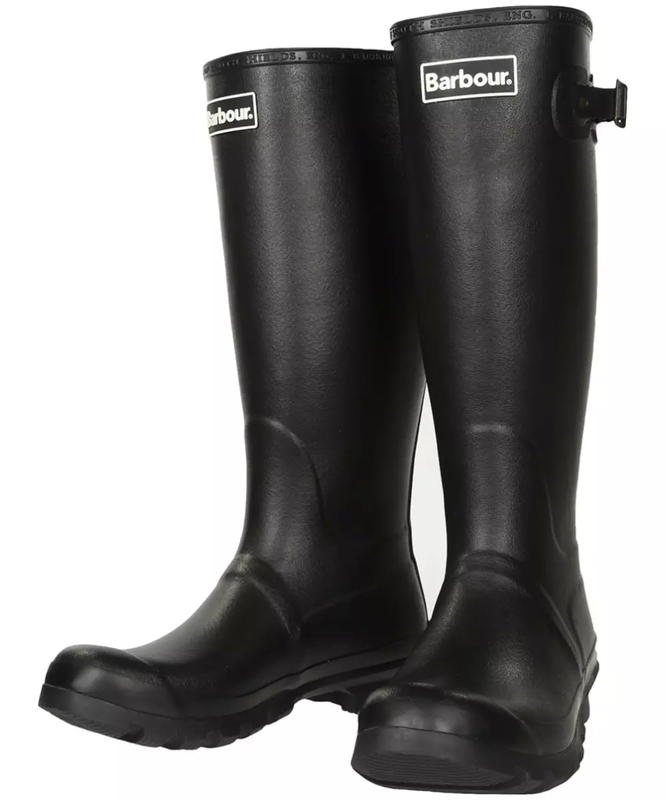 英國Barbour】Bede Black黑色男款威靈頓雨靴雪靴長靴雨鞋橡膠靴英倫格