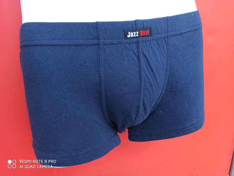專櫃品牌 男性內褲 四角褲 100％純棉貼身 超好穿 素色（藍）單購3件起出貨