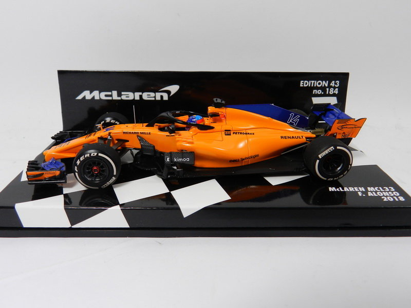《烈馬驛站》1/43 F1 McLaren MCL33 #14 F.Alonso 2018 (PMA) 樹脂