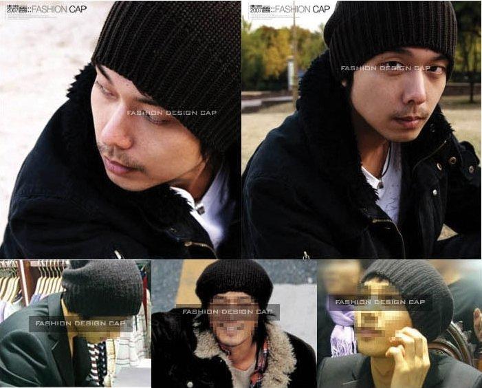 【 明星事務所 】韓國代購 韓國眾多藝人愛用 時尚寬鬆圓頂中性款針織毛線帽