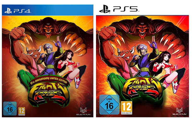 【艾達電玩】全新現貨 PS4&PS5 戰鬥狂怒 五週年限量版 歐版 中文版 Fight'n Rage