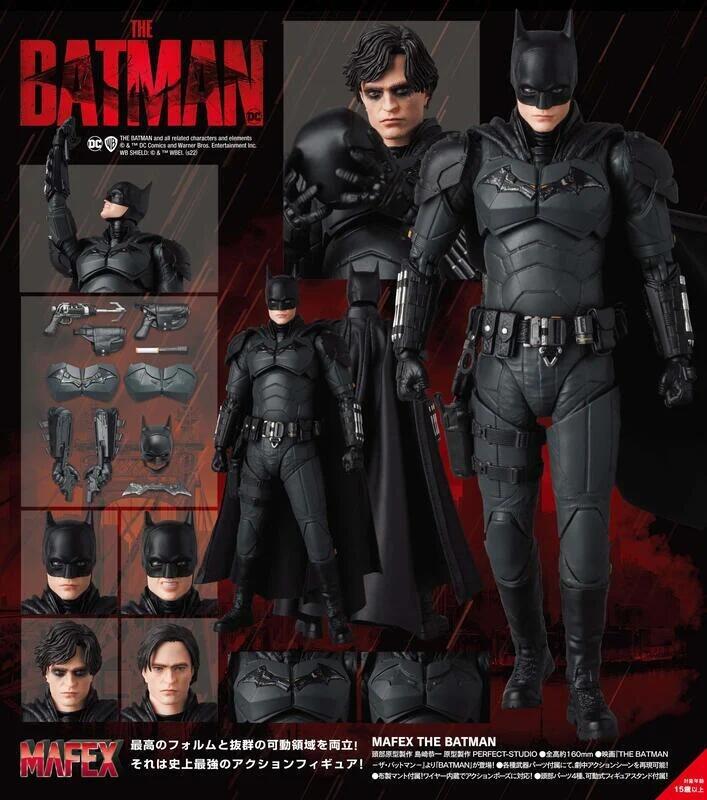 竹北kiwi玩具屋_現貨 日版 MAFEX DC BATMAN 2022 蝙蝠俠 羅伯派丁森_02205106