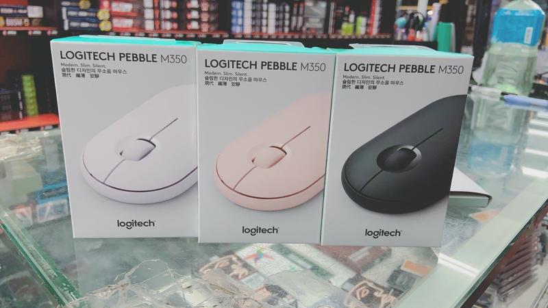 【Logitech羅技】Pebble M350 無線 藍芽 黑 粉 白 輕巧外型 靜音滑鼠 實體店家『高雄程傑電腦』