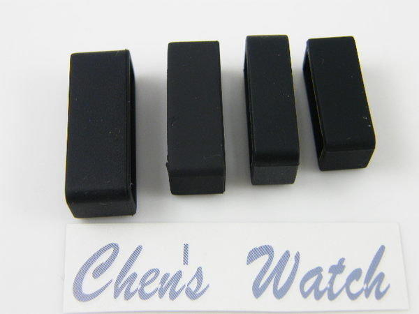 錶帶屋 『獨家銷售』黑色矽膠錶帶圈錶帶固定環 14mm 16mm 18mm 20mm 22mm 24mm 26mm