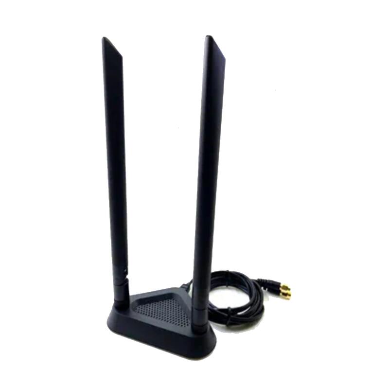 (幫您解決PC的無線網卡收不到訊號的問題)雙頻AC_WiFi訊號延伸器(長1.2公尺、底座磁鐵、雙SMA天線、10DB)