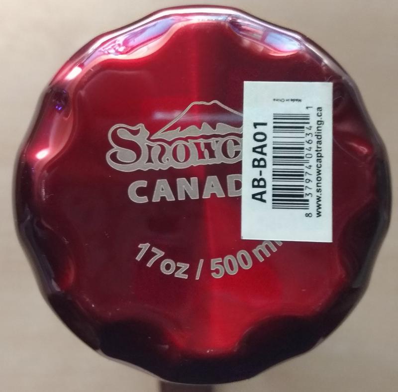 SNOWCAP INSULATED BOTTLE 亮紅色不鏽鋼保溫瓶 水壺 17oz 500ml 