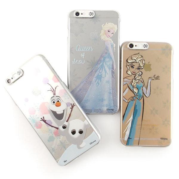 【Disney 】迪士尼 iPhone 6/6s 冰雪奇緣來電發光透明保護硬殼 艾莎公主 雪寶