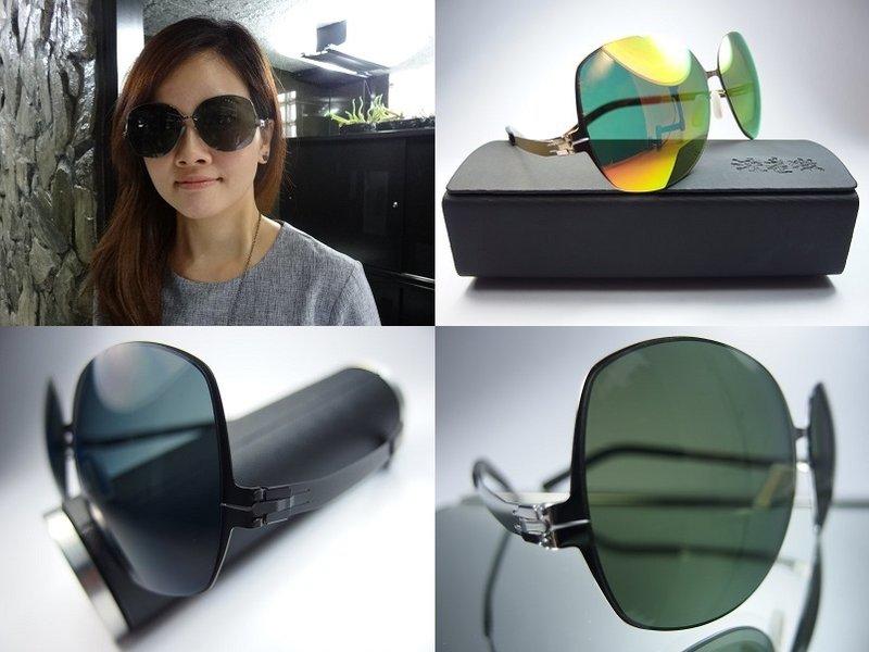 信義計劃 眼鏡 渡邊徹 太陽眼鏡 三叉式彈簧鏡架 水銀鍍膜 超輕超大框 sunglasses