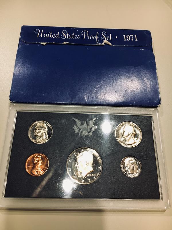 1971年美國精美鑄造錢幣組/套幣組/銀幣組