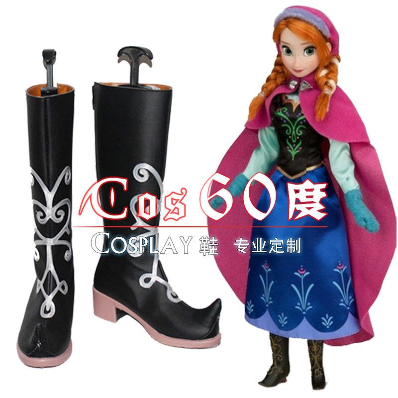 Frozen（冰雪奇缘） anna COS鞋子 cos60度手工鞋子订做cosplay鞋
