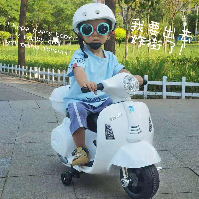【淘氣寶貝】1066 - 復古造型 可愛設計 兒童小摩托 充電式電動小摩托 台灣出貨 酷炫登場 🔥火爆新款