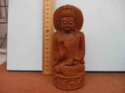仏教美術　良い香りの檀香観音像　天然檀香木　在銘；F8