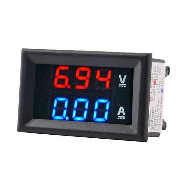 電壓電流表 LED雙色顯示 檢測電壓DC 0~100V  電流量程10A