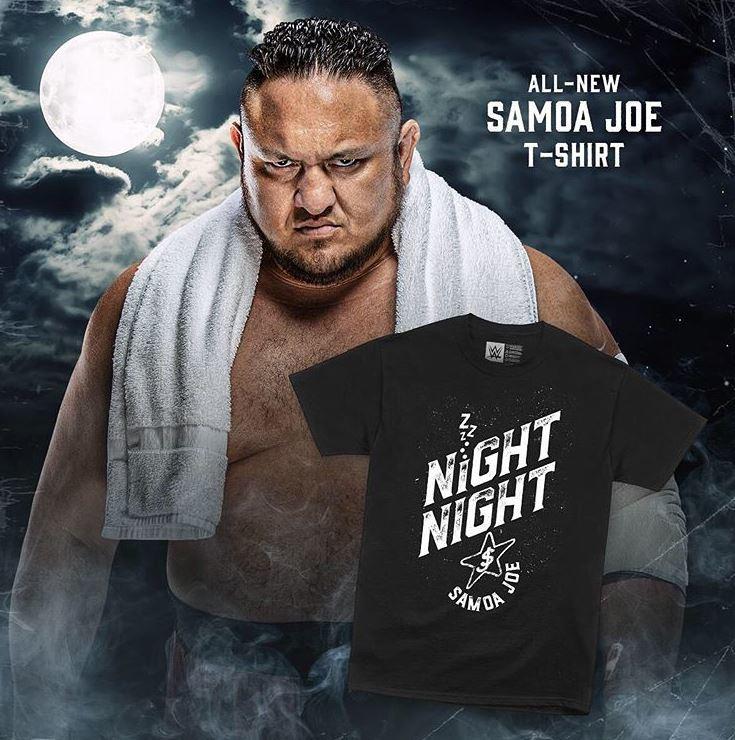 [美國瘋潮]正版WWE Samoa Joe Night Night T-shirt 薩摩亞喬絕招說晚安最新款衣服預購中