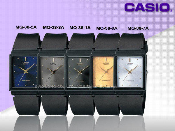CASIO手錶專賣店 國隆 MQ-38 學生、考試簡約指針方形淑女錶(另MQ-27 LQ-142)