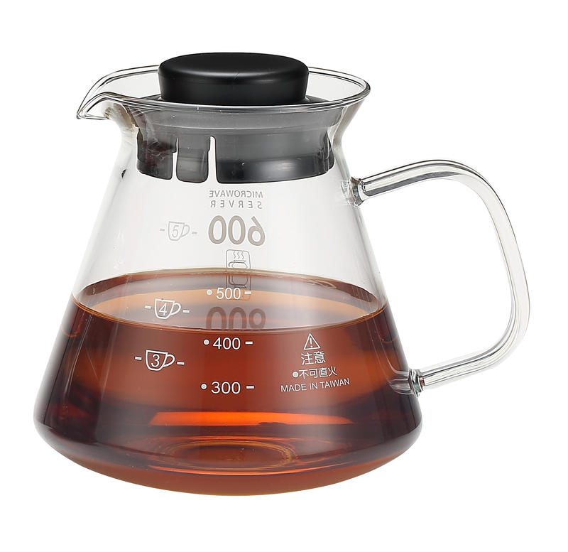 【莫瑞絲】GK-827 600ml 方把耐熱壺600ml(黑色)/咖啡壺/茶壺 歡迎訂購