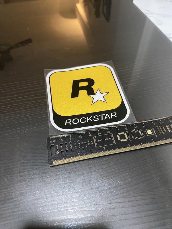 萊特 汽車精品貼紙 電玩 ROCKSTAR 3M反光貼紙