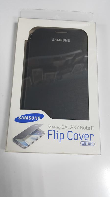 《SAMSUNG》N7100 Galaxy Note2 原廠皮套側翻皮套 具NFC功能 公司貨 黑