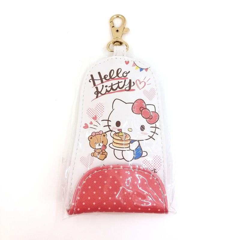 日本三麗鷗Hello Kitty 伸縮拉繩鑰匙圈包