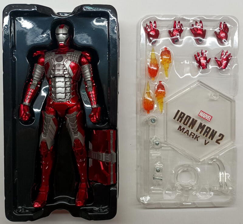 (脫坑出清)中動玩具 7寸 鋼鐵俠 IRON MAN MK5 可動人偶