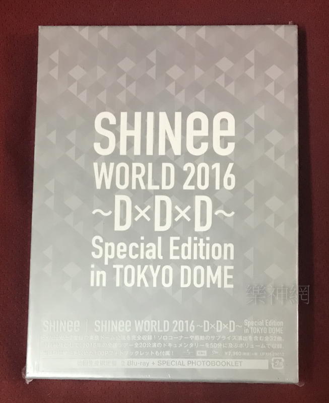 SHINee WORLD 2016 D×D×D in TOKYO 日版初回藍光Blu-ray二枚組 :加收巡迴紀實影像