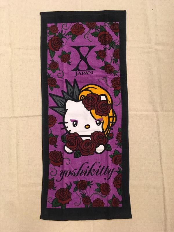 現貨 X JAPAN Yoshikitty 思夢樂限定 紫色毛巾