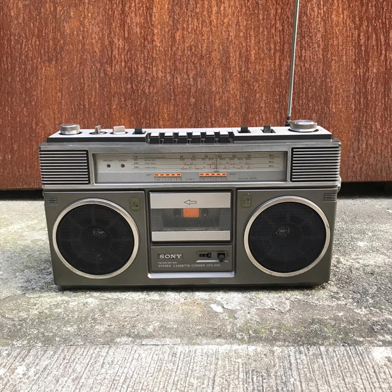 SONY 早期收錄音機 ソニー CFS-65S 1980's 收音機 錄音帶 (已售出，勿下標)