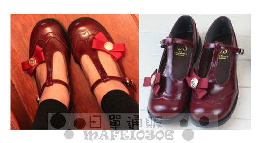 【WildLady】日本c.s 109復古甜美通勤一族質感可拆蝴蝶結圓頭鞋 平底鞋 娃娃包頭鞋