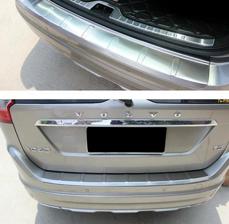 【頂級汽車精品】高品質 加厚 Volvo XC60 專用 不鏽鋼 後護板 上 飾條 附設專業安裝