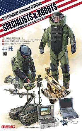 《Gethobby》MENG 1/35 美國爆炸物處理專員及排爆機器人 HS-003