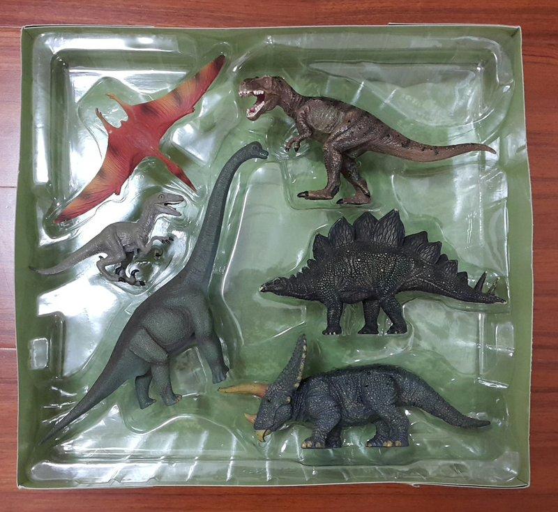 低價出清 男孩的最佳玩伴-英國PROCON動物模型玩具-恐龍禮盒6入