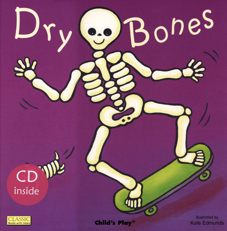 ＊小貝比的家＊ DRY BONES認識身體人體骨頭/平裝書+CD/3~6歲/歌唱繪本/廖彩杏有聲書單