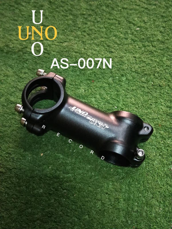 UNO 3D FORGED 鋁合金手把豎管 輕量 龍頭 噴砂黑 31.8 60~100mm 紀錄單車