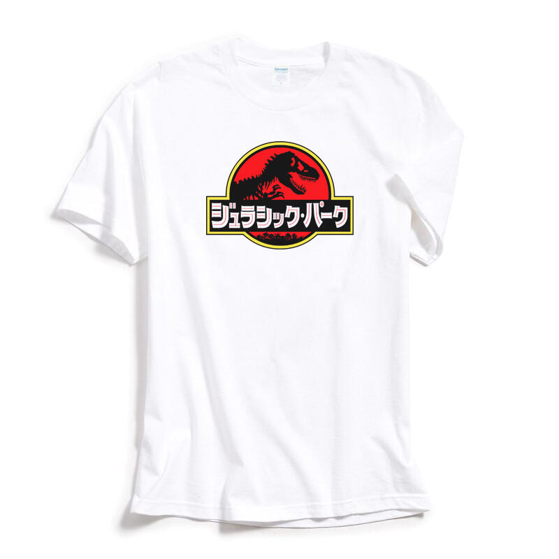 Jurassic Park Japanese Red 短袖T恤 白色 日文侏儸紀世界 電影 恐龍 變種 暴龍 侏儸紀世界