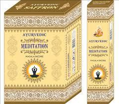 [綺異館] 印度線香 阿育吠陀  冥想 AYURVEDIC MEDITATION   新品上市 3盒100