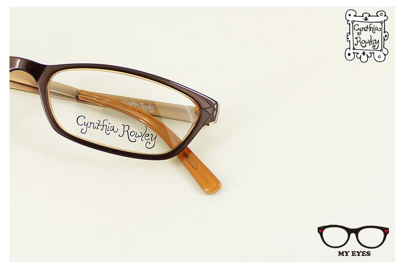 【My Eyes 瞳言瞳語】Cynthia Rowley辛西亞品牌 咖啡色複合光學眼鏡 淺鼻托 窄臉型 (CR179)