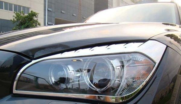 【頂級汽車精品】高品質  BMW X1 新款 改裝 專用 大燈框 大燈罩 燈眉 電鍍  ☆