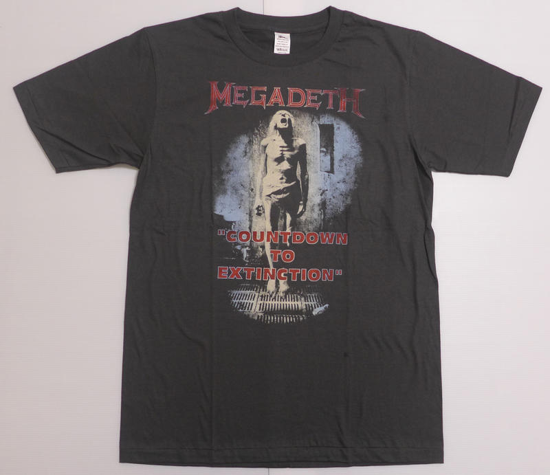 【Mr.17】 Megadeth 樂團 麥加迪斯 重金屬 鞭擊金屬 復古刷舊樂團T恤短袖T-SHIRT (BR063)