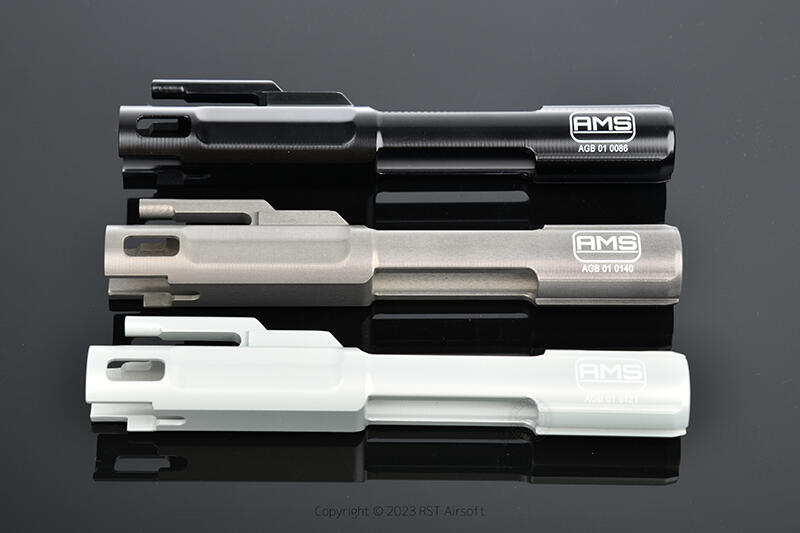 RST紅星- AMS 一體成型式 CNC加工 鋁槍機 for GHK M4 MK18 URGI 黑色 QGG-BOLT