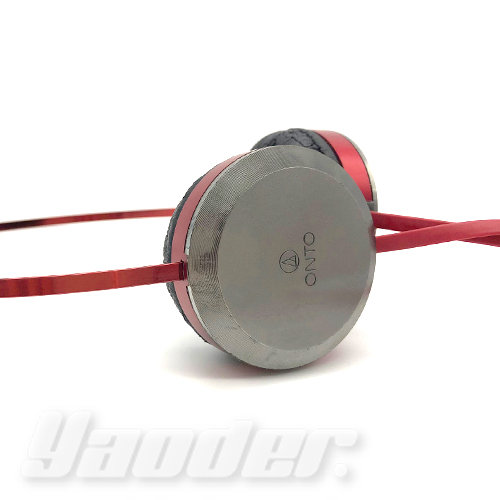 【福利品】鐵三角 ATH-ON303 紅  (1) 入耳式便攜式耳機 無外包裝 免運 送收納袋