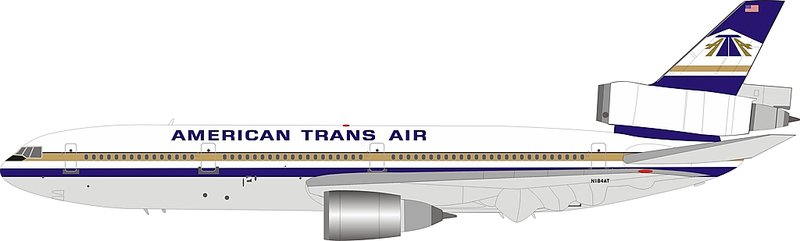 INFLIGHT200 1/200 環美航空American Trans Air – ATA McDonnell Douglas DC-10-40 N184AT 