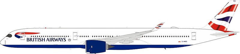 ARD200 1/200 英國航空British Airways A350-1041 G-XWBD 